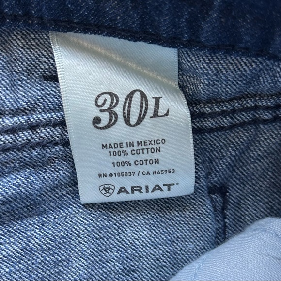 Ariat Mid Rise Wide Leg Trouser Jeans Women 10021885 SZ 30L - Picture 11 of 12